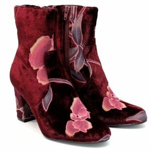 Steve Madden Velvet Floral Boots